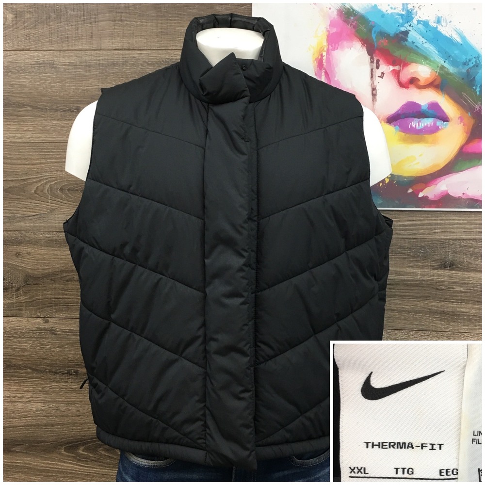 Nike Women's Therma Fit Repel Reversible Golf Vest-Black DA3220-011 Size 2XL
